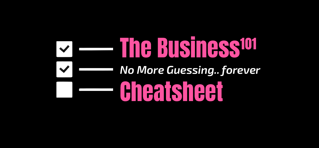 David Wayne Business101 Cheatsheet